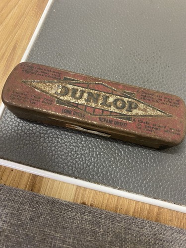 Vintage dunlop tin - dunlop,