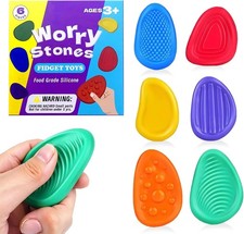 6 Pcs Sensory Stone, Fidget