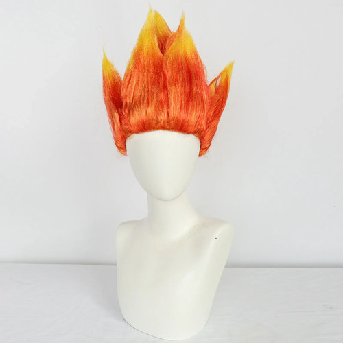 Spiky short anger fire men - anger,