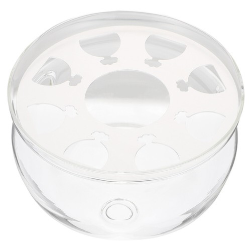 Glass teapot warmer - glass, tealight