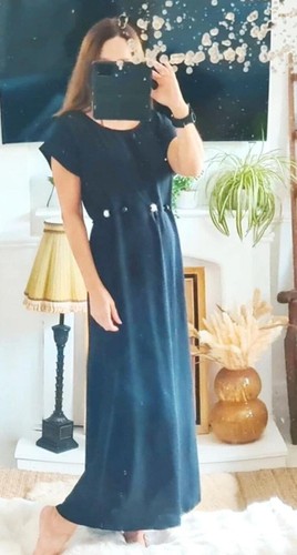 Vintage midi dress - , black
