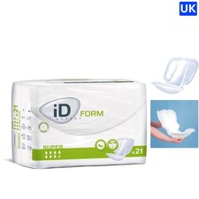 Euron Adult Incontinence Pads - 21 Disposable Shaped Pads with Anti-Leak Design