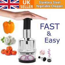 Vegetable Fruit Salad Onion Garlic Food Hand Chopper Cutter Slicer Peeler Dicer