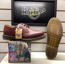 Dr Martens Men's Shoe 1461 Z Welt Cherry Red Smooth 3 Eyelet Leather Shoes UK 10