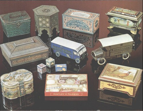 Vintage biscuit tins huntley - vintage, &