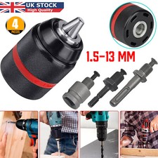 4PCS For 1.5-13mm Drill Chuck SDS Plus Shank Adaptor Socket Hex Square Converter