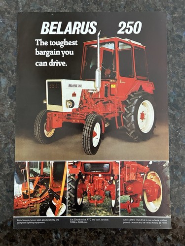 Belarus 250 tractor leaflet - belarus,
