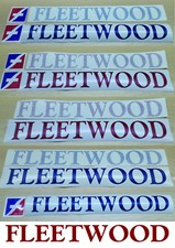 Fleetwood Caravan decal stickers choice of colours and style  Free Delivery