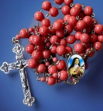 St Therese Rosary Handmade In
