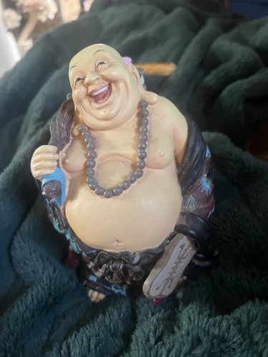 Laughing buddha ornament - laughing,