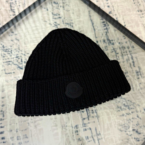 Moncler black ribbed wool - ribbed, knit