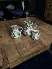 Set Of 3 Jugs Masons