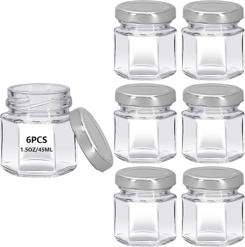 6pcs glass mini clear - 6pcs,