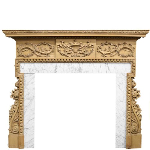 Antique georgian carved - georgian, pine