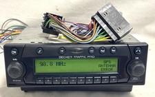 ORIGINAL BECKER TRAFFIC PRO BE 4730 FORD CD RADIO GREEN DISPLAY W/ WIRING HARNES