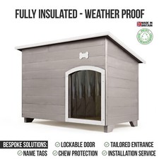 Outdoor Dog Kennel / House Winter Weather Proof Insulated - XL Forest Mush 101