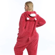 Toy Story 3-Lotso Strawberry Bear Cosplay Pajama Sleepwear Halloween Costume