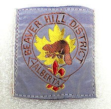 Alberta  Beaver Hill District  Boy Scout Uniform SILK Badge Canadian ABB2BU1