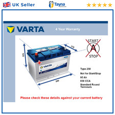 Car Battery G8 Varta 250 830A