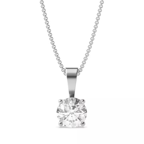 9ct white gold - white, round