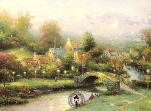 Thomas kinkade lamplight - kinkade,