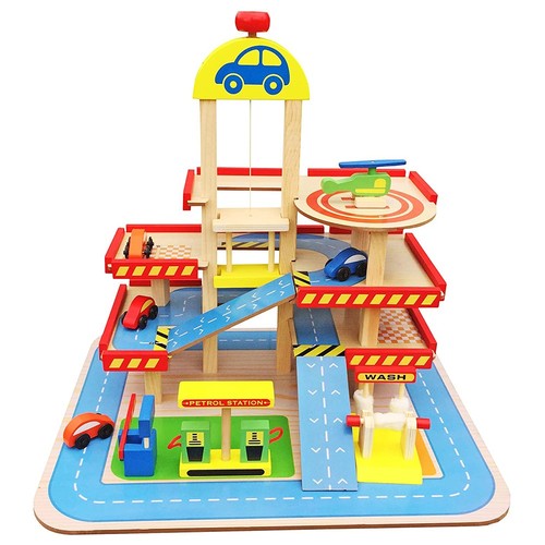 Wooden car park parking - wooden,