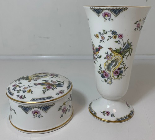 Coalport paradise trinket - paradise, pot