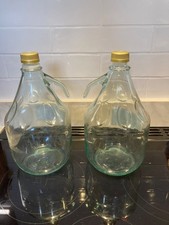 Demijohn x 2 bottles. 3 litres. Screw cap used once. Price for pair. 