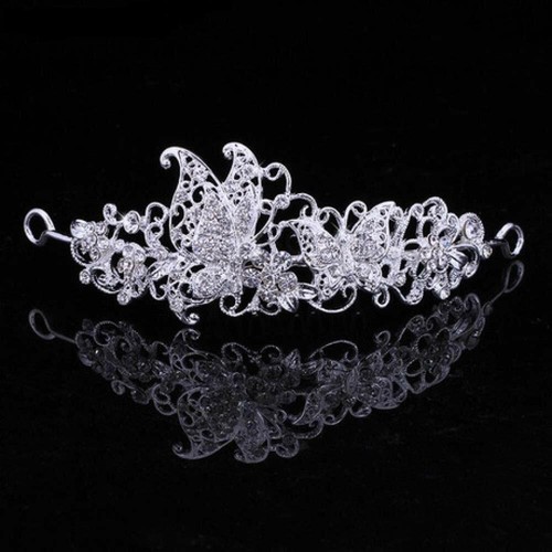 Tiara rhinestone butterfly