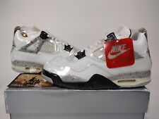 Nike Air Jordan 4 Retro Cement 1999 size 9.5 136013-101 White Grey Black Red IV
