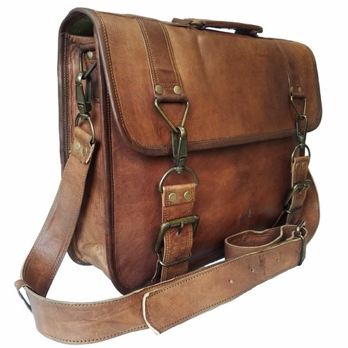 Leather briefcase laptop - leather,