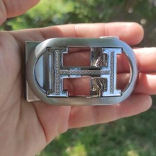 Belt Buckle H Style. Silver