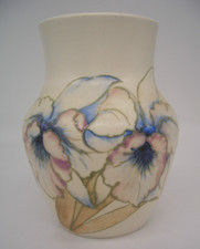 Early Moorcroft Orchid Salt Glazed Vase by William Moorcroft ref 1153