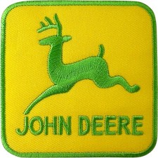 John Deere Tractor Patch Iron Sew On Clothing Overalls Jacket Embroidered Badge