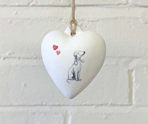 Bedlington terrier ceramic - terrier,