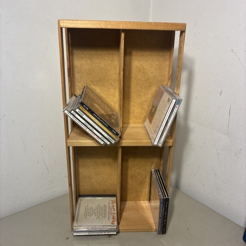 Wooden storage crate - cd,
