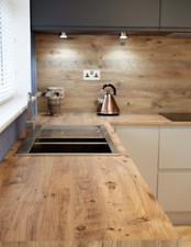 Kitchen Worktop Laminate Mississippi Pine effect 3m x 600mm  40mm Square edge