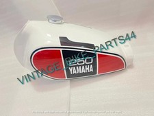 Yamaha Xt 250 3Y3 4Y1 Red And White Painted Aluminium Petrol Tank 1980-1990