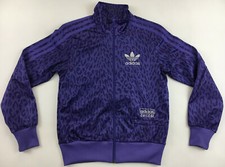 Adidas Originals Chile 62 Leopard Leo Track Top wet look camouflage jacket 36