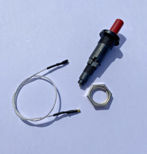 Piezo Spark Igniter Set – Gas Ignitor Button with 32cm Cable & Mounting Ring