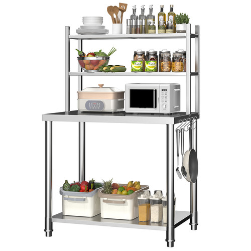 Tier stainless steel prep - 2-tier,