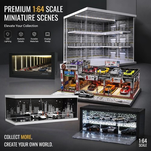 Diorama mirror garage - diorama, 1:64