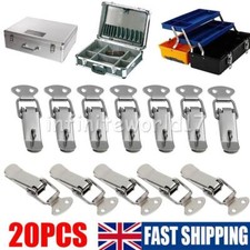 20x Steel Toggle Latch Lock Suitcase Trunk Chest Spring Catch Clip UK