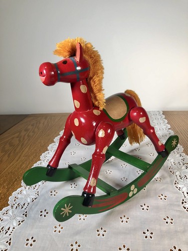 Vtg large wooden hand painted - vtg,