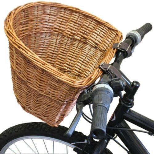 Wicker bike bicycle basket - wicker,