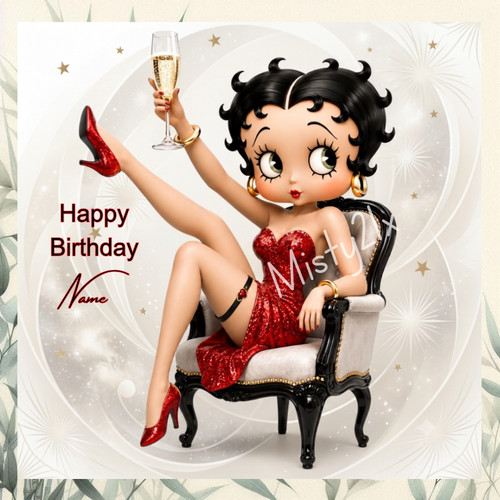 Personalised betty boop - betty,
