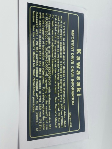 Kawasaki z1100r gpz1100 drive - z1100r,,