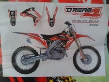 HONDA CRF 250 14-17 450 13-16 DREAM 4 BLACKBIRD Graphic Sticker Kit 2145N