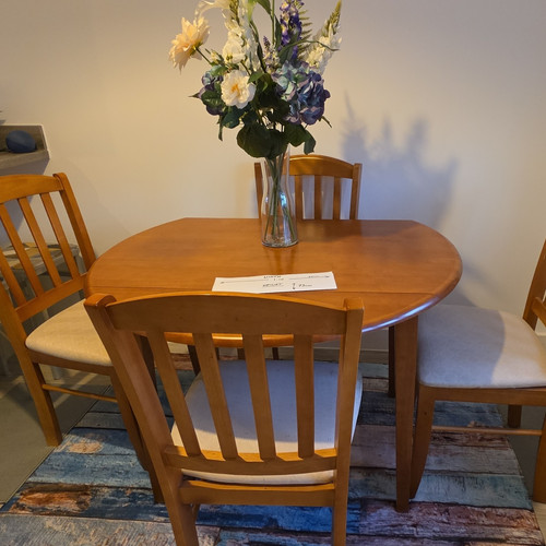 Wood oval dining - wood,