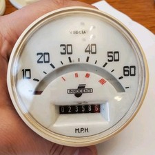 Lambretta Speedometer Speedo STICKER for Restoration S1 S2 60 MPH BLACK FONT